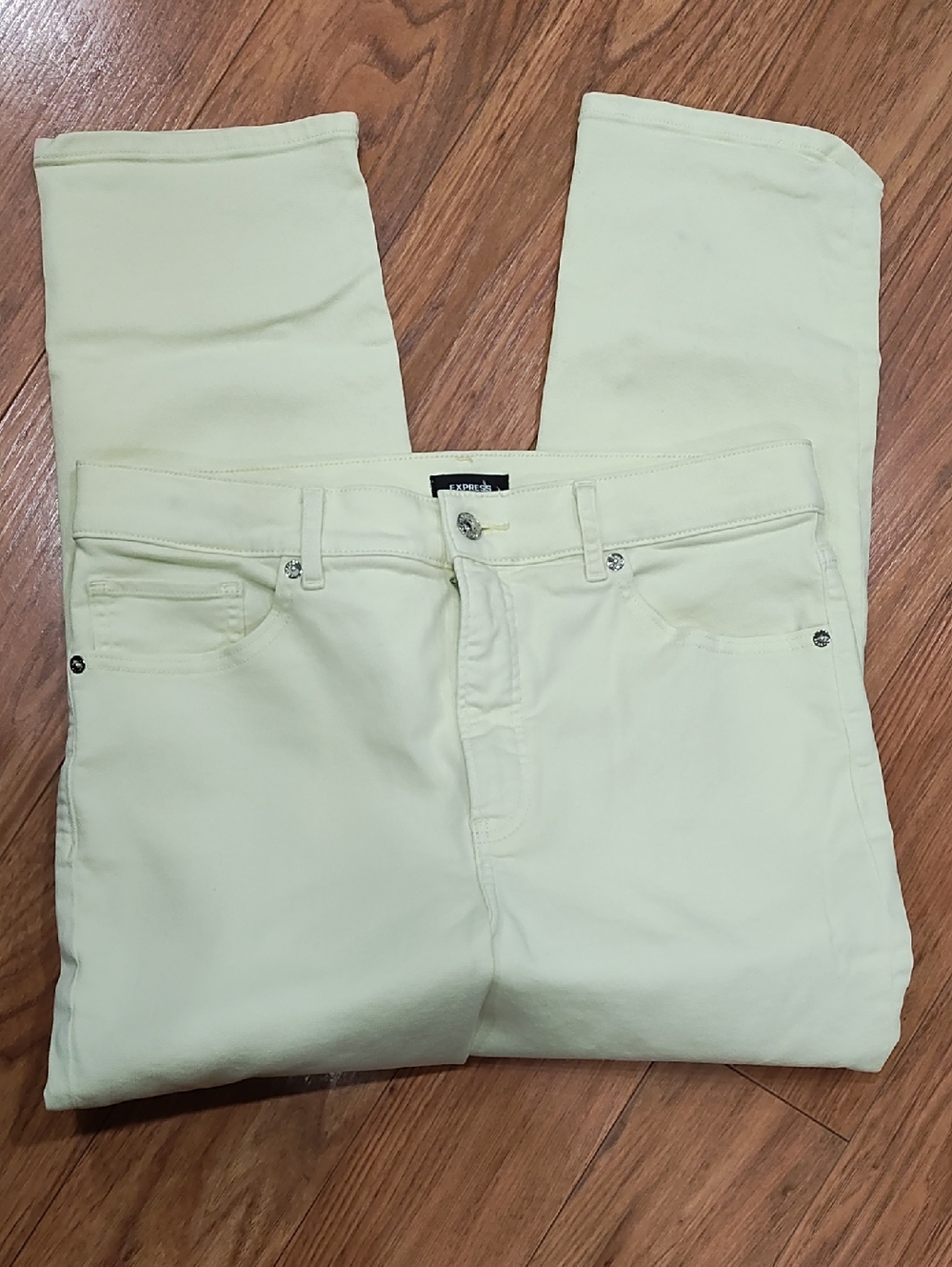 Express Soft Yellow Denim Pants